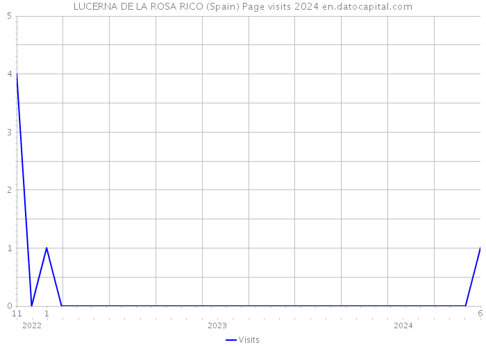 LUCERNA DE LA ROSA RICO (Spain) Page visits 2024 