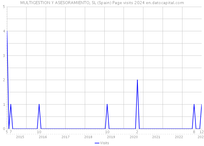 MULTIGESTION Y ASESORAMIENTO, SL (Spain) Page visits 2024 