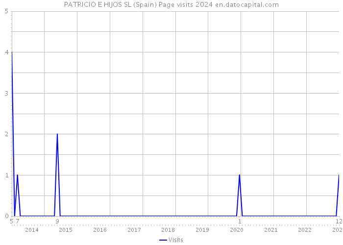 PATRICIO E HIJOS SL (Spain) Page visits 2024 