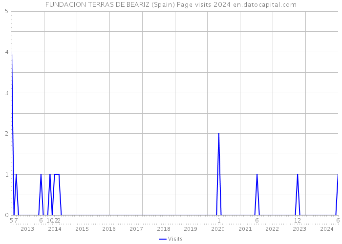 FUNDACION TERRAS DE BEARIZ (Spain) Page visits 2024 