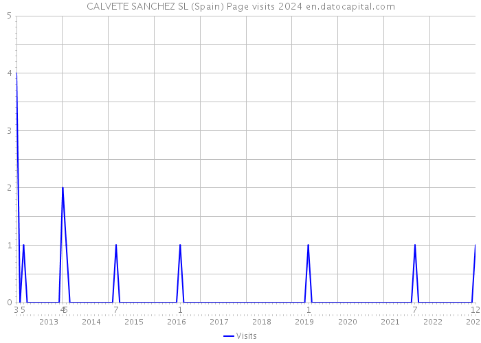 CALVETE SANCHEZ SL (Spain) Page visits 2024 