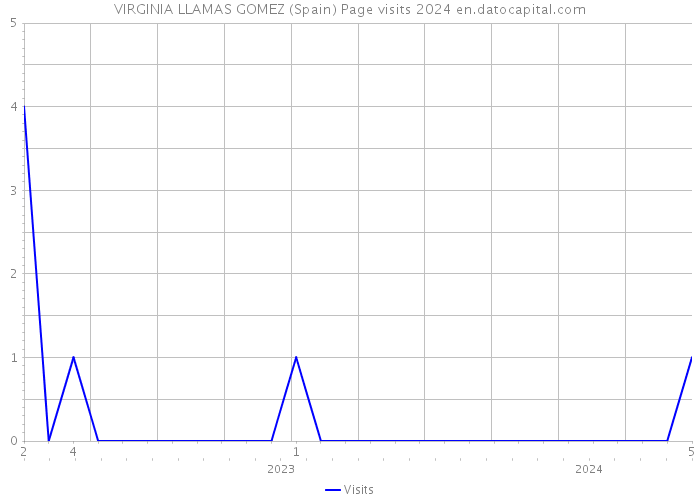 VIRGINIA LLAMAS GOMEZ (Spain) Page visits 2024 