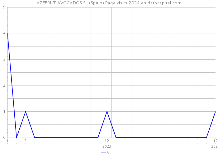 AZEFRUT AVOCADOS SL (Spain) Page visits 2024 