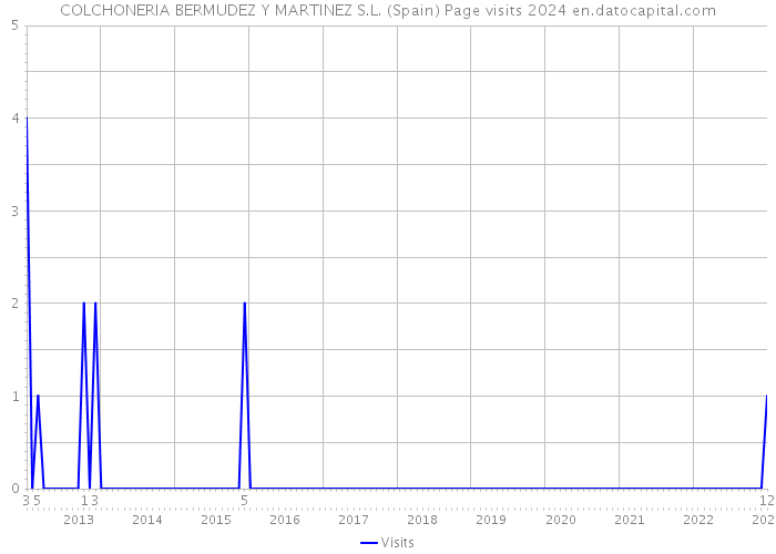 COLCHONERIA BERMUDEZ Y MARTINEZ S.L. (Spain) Page visits 2024 