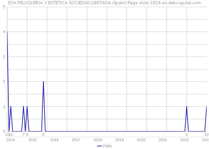 EVA PELUQUERIA Y ESTETICA SOCIEDAD LIMITADA (Spain) Page visits 2024 