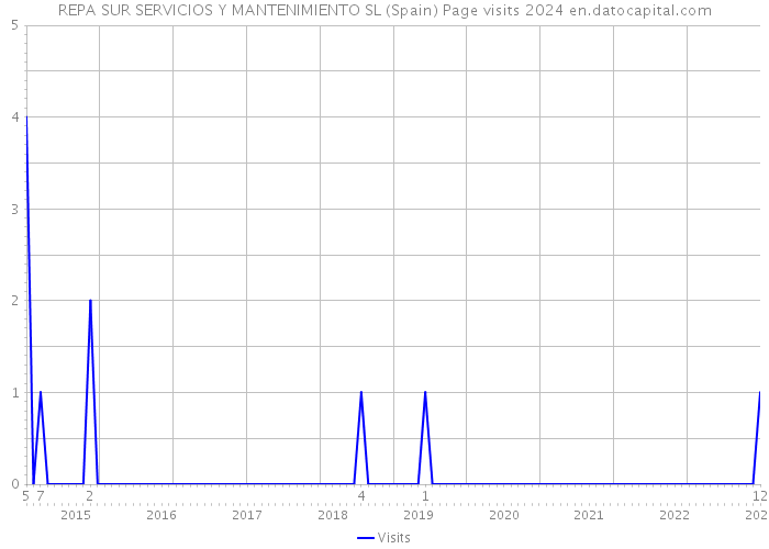 REPA SUR SERVICIOS Y MANTENIMIENTO SL (Spain) Page visits 2024 