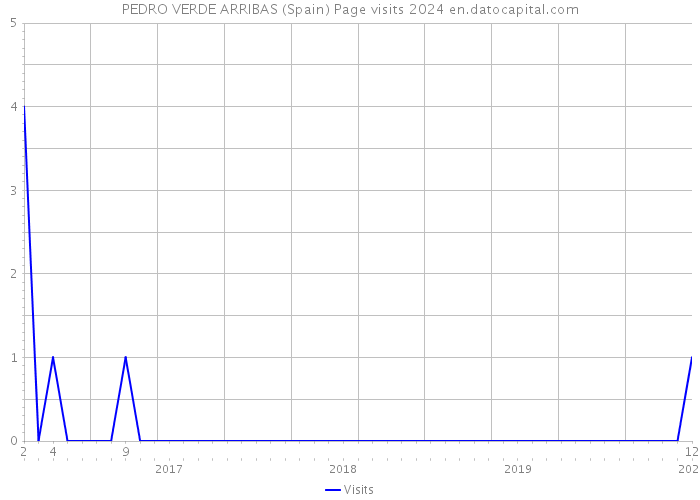 PEDRO VERDE ARRIBAS (Spain) Page visits 2024 