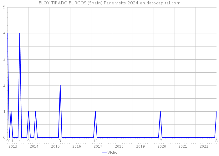 ELOY TIRADO BURGOS (Spain) Page visits 2024 