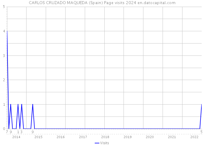 CARLOS CRUZADO MAQUEDA (Spain) Page visits 2024 