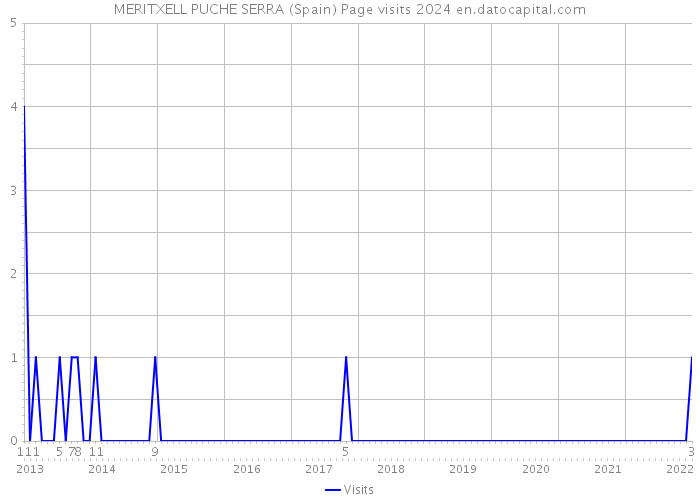MERITXELL PUCHE SERRA (Spain) Page visits 2024 