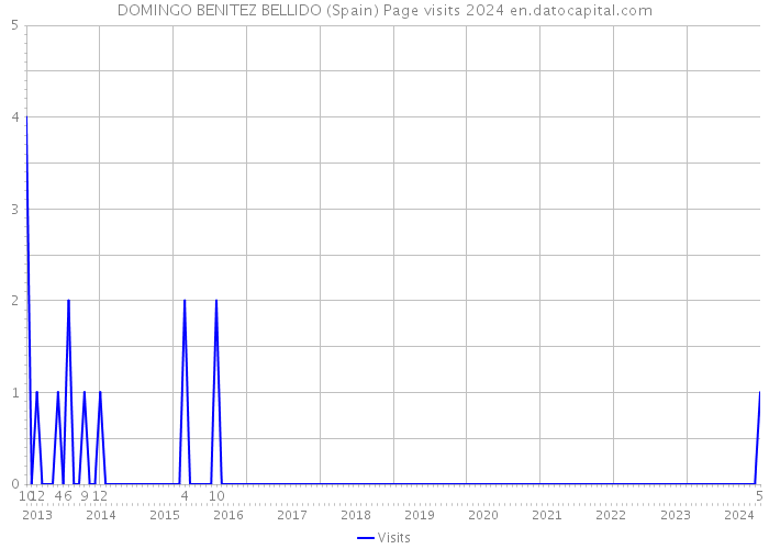 DOMINGO BENITEZ BELLIDO (Spain) Page visits 2024 