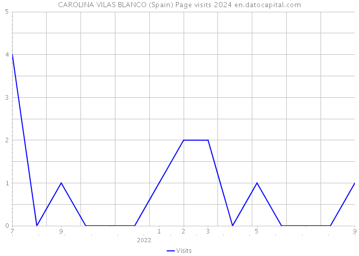 CAROLINA VILAS BLANCO (Spain) Page visits 2024 