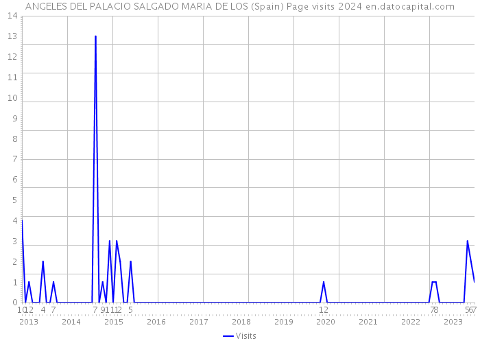 ANGELES DEL PALACIO SALGADO MARIA DE LOS (Spain) Page visits 2024 