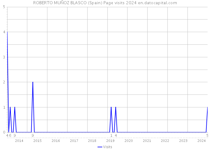 ROBERTO MUÑOZ BLASCO (Spain) Page visits 2024 