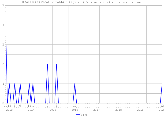 BRAULIO GONZALEZ CAMACHO (Spain) Page visits 2024 