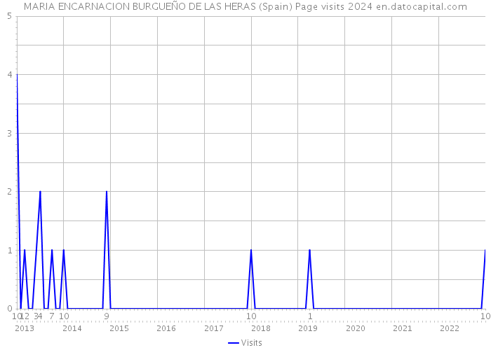 MARIA ENCARNACION BURGUEÑO DE LAS HERAS (Spain) Page visits 2024 