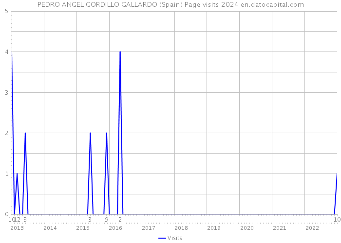 PEDRO ANGEL GORDILLO GALLARDO (Spain) Page visits 2024 