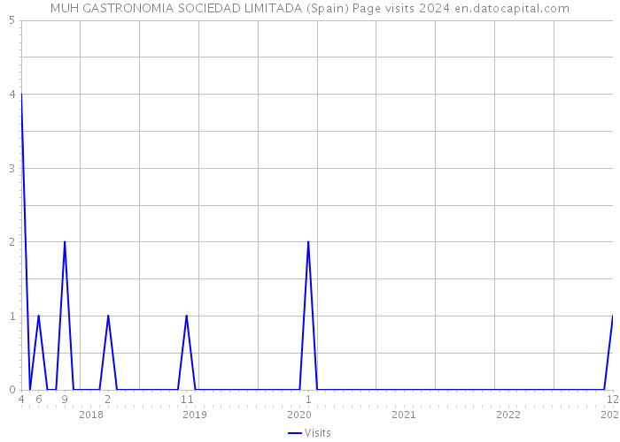 MUH GASTRONOMIA SOCIEDAD LIMITADA (Spain) Page visits 2024 
