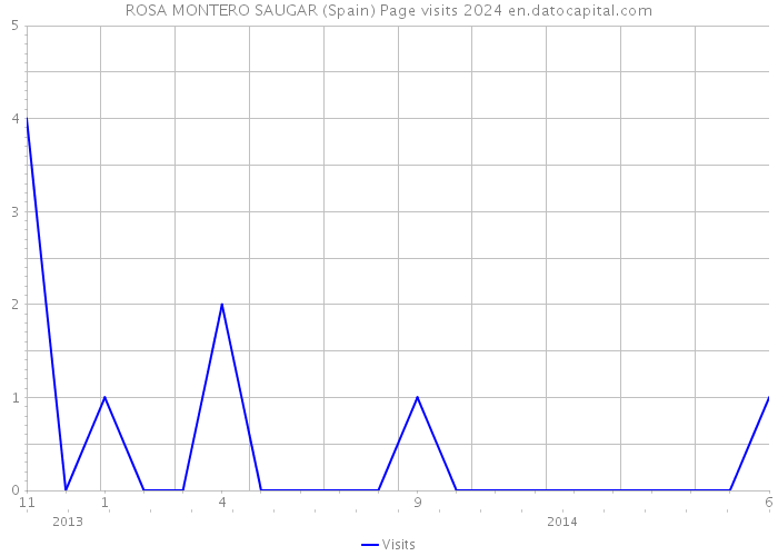 ROSA MONTERO SAUGAR (Spain) Page visits 2024 