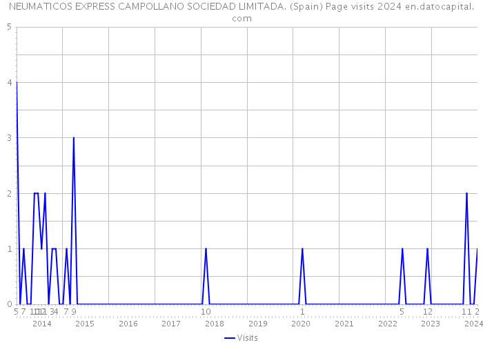 NEUMATICOS EXPRESS CAMPOLLANO SOCIEDAD LIMITADA. (Spain) Page visits 2024 