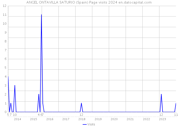 ANGEL ONTAVILLA SATURIO (Spain) Page visits 2024 