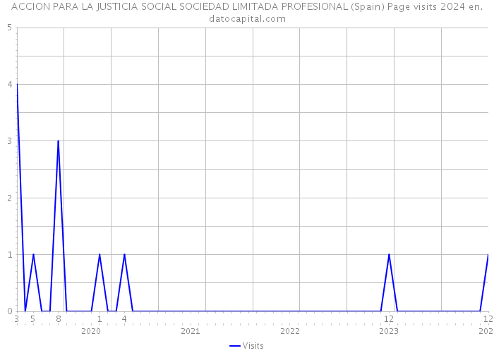 ACCION PARA LA JUSTICIA SOCIAL SOCIEDAD LIMITADA PROFESIONAL (Spain) Page visits 2024 