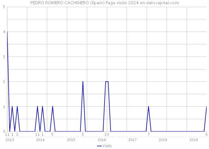 PEDRO ROMERO CACHINERO (Spain) Page visits 2024 