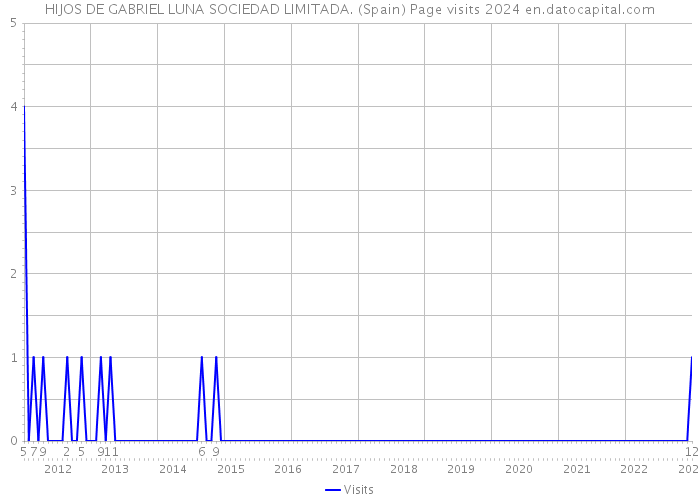 HIJOS DE GABRIEL LUNA SOCIEDAD LIMITADA. (Spain) Page visits 2024 