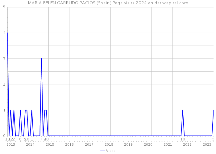 MARIA BELEN GARRUDO PACIOS (Spain) Page visits 2024 