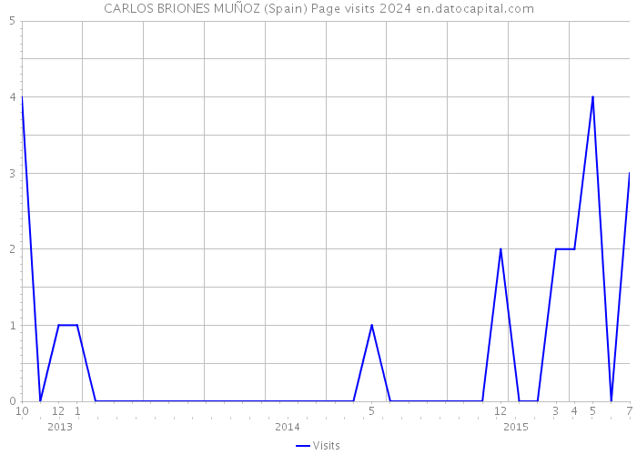 CARLOS BRIONES MUÑOZ (Spain) Page visits 2024 