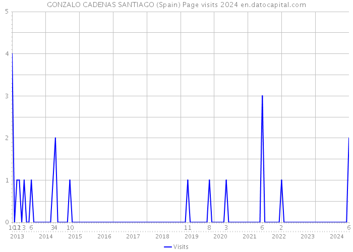 GONZALO CADENAS SANTIAGO (Spain) Page visits 2024 