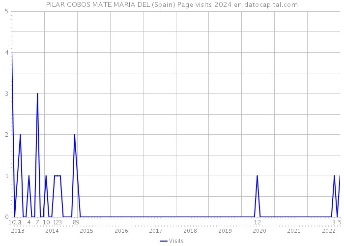 PILAR COBOS MATE MARIA DEL (Spain) Page visits 2024 