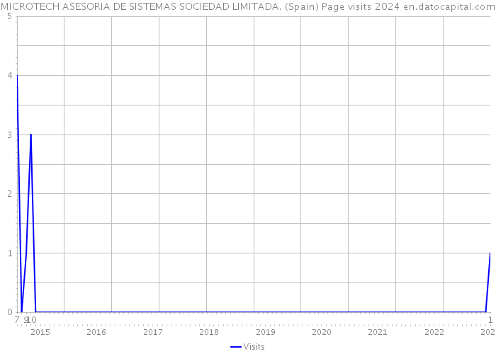 MICROTECH ASESORIA DE SISTEMAS SOCIEDAD LIMITADA. (Spain) Page visits 2024 