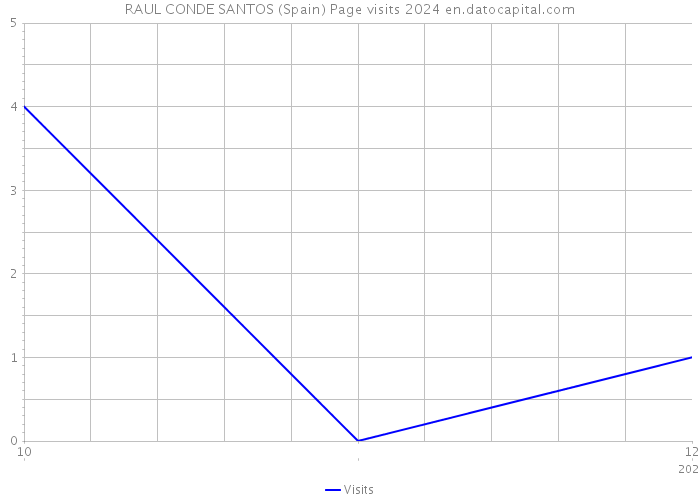 RAUL CONDE SANTOS (Spain) Page visits 2024 