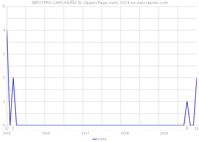 SERVYPRO GARCINUÑO SL (Spain) Page visits 2024 
