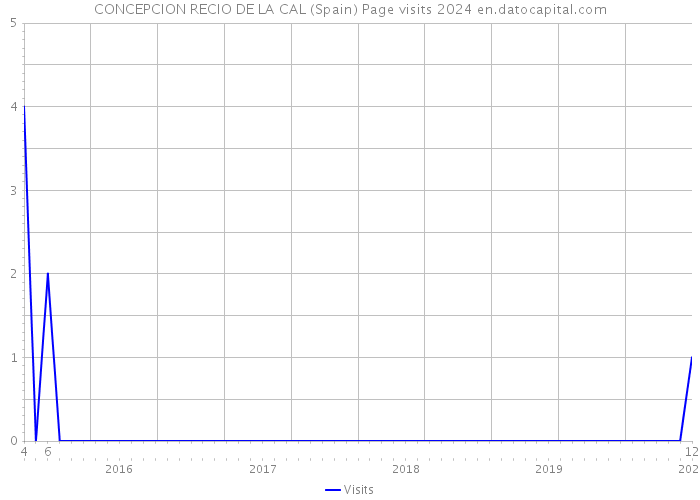 CONCEPCION RECIO DE LA CAL (Spain) Page visits 2024 