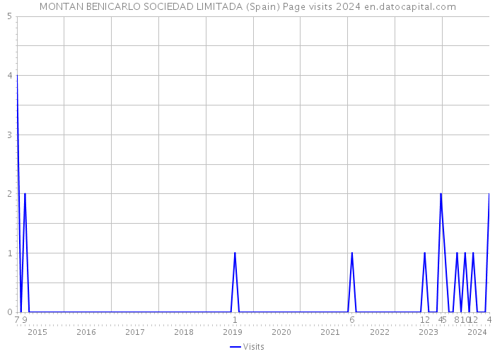 MONTAN BENICARLO SOCIEDAD LIMITADA (Spain) Page visits 2024 