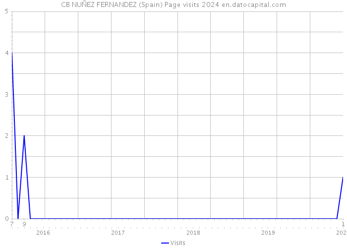 CB NUÑEZ FERNANDEZ (Spain) Page visits 2024 