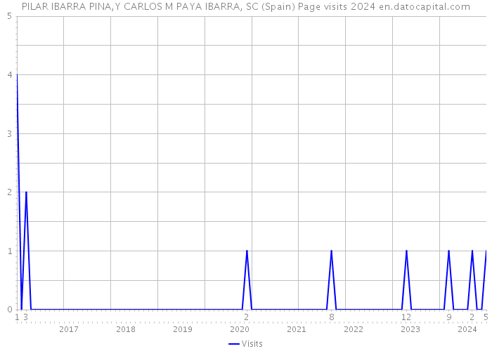 PILAR IBARRA PINA,Y CARLOS M PAYA IBARRA, SC (Spain) Page visits 2024 
