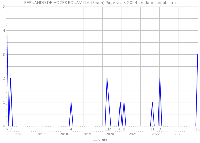 FERNANDO DE HOCES BONAVILLA (Spain) Page visits 2024 