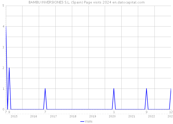 BAMBU INVERSIONES S.L. (Spain) Page visits 2024 
