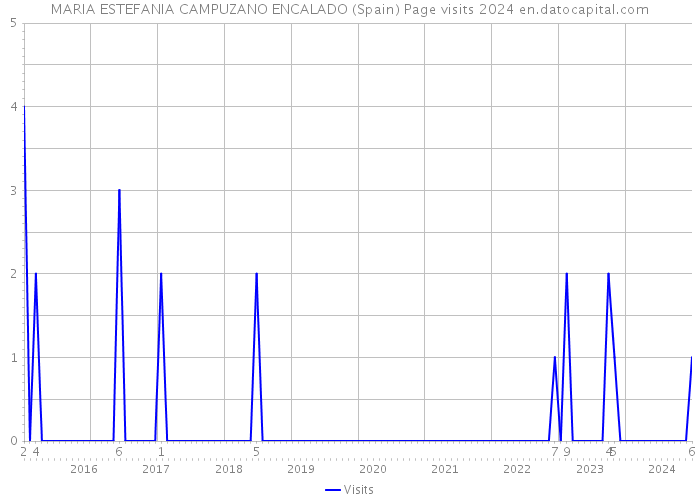 MARIA ESTEFANIA CAMPUZANO ENCALADO (Spain) Page visits 2024 