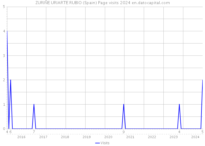 ZURIÑE URIARTE RUBIO (Spain) Page visits 2024 