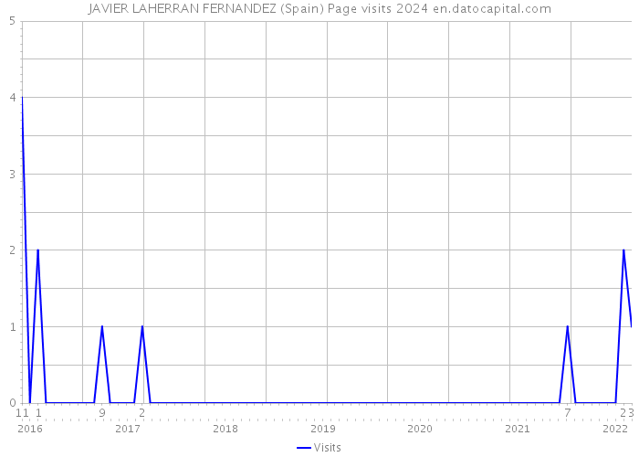 JAVIER LAHERRAN FERNANDEZ (Spain) Page visits 2024 
