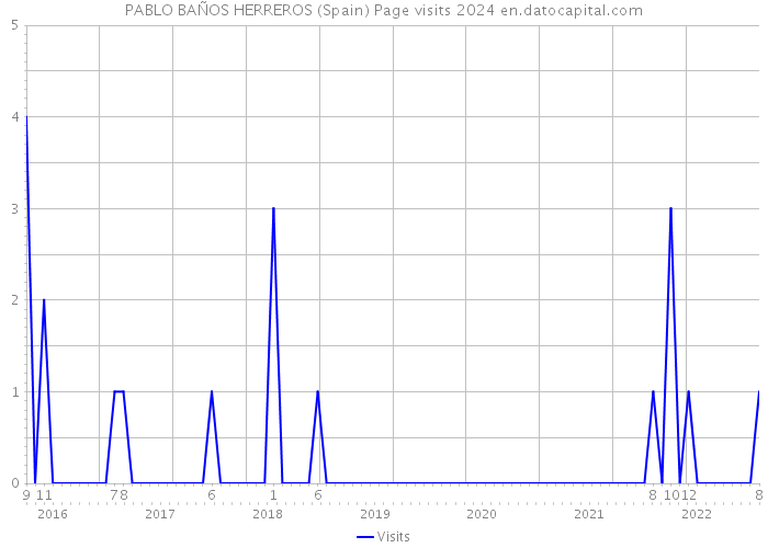 PABLO BAÑOS HERREROS (Spain) Page visits 2024 