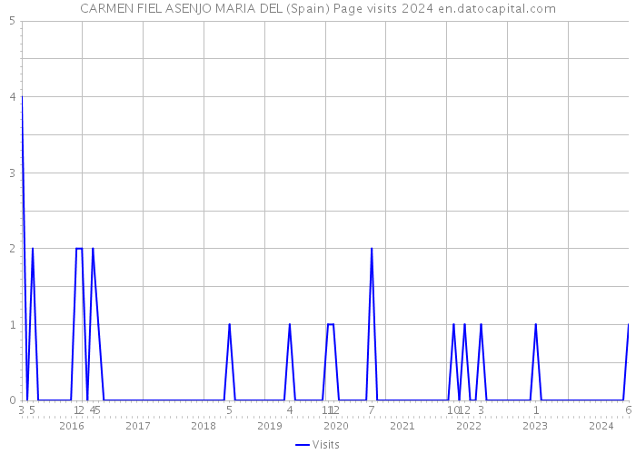 CARMEN FIEL ASENJO MARIA DEL (Spain) Page visits 2024 