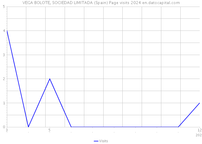 VEGA BOLOTE, SOCIEDAD LIMITADA (Spain) Page visits 2024 