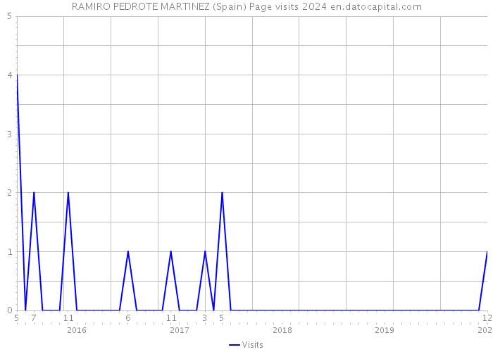 RAMIRO PEDROTE MARTINEZ (Spain) Page visits 2024 