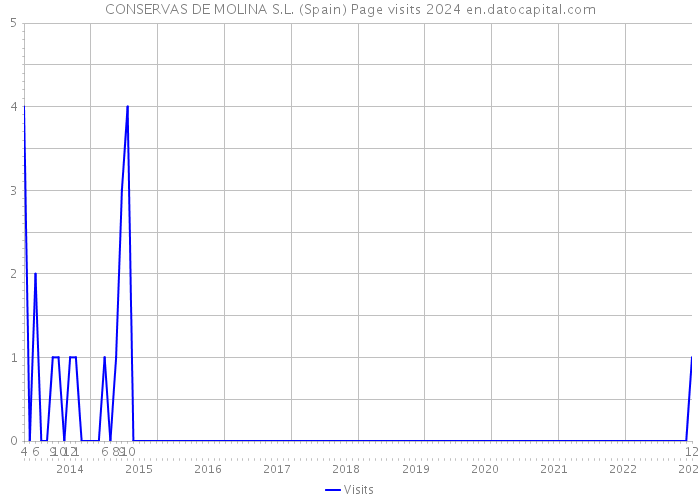 CONSERVAS DE MOLINA S.L. (Spain) Page visits 2024 