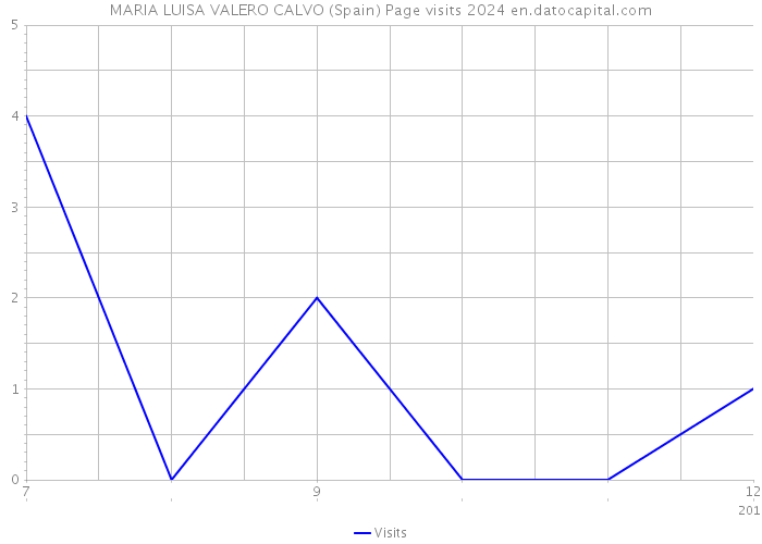 MARIA LUISA VALERO CALVO (Spain) Page visits 2024 